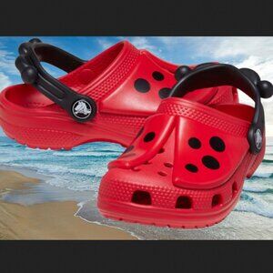 Crocs Classic I AM Ladybug Clog Shoes Toddler Size 10 Girl's New